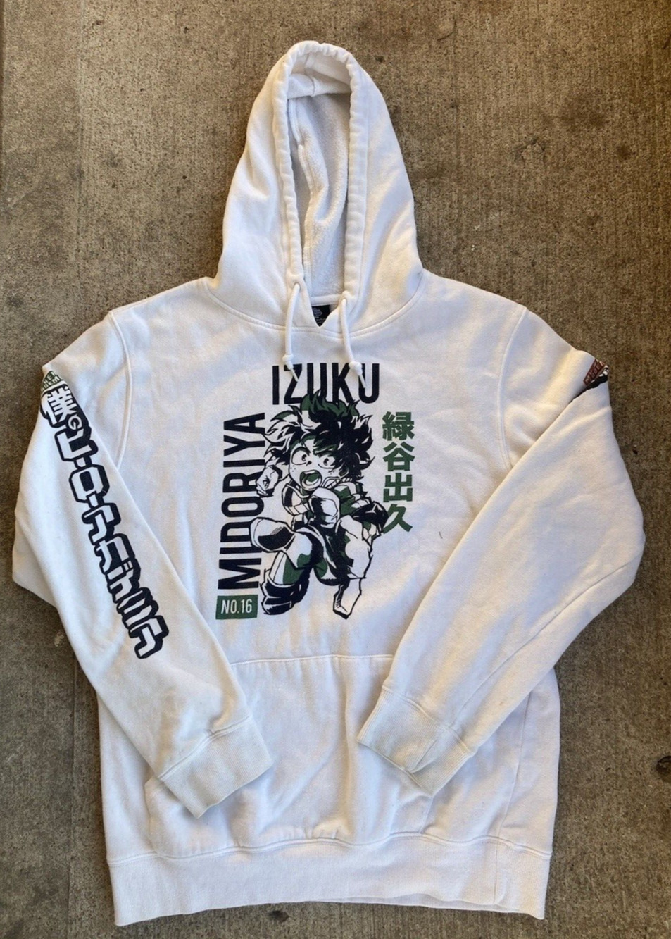 Funimation x My Hero Academia Izuku No.16 & Bakugo No. 16 Hoodie Size Medium